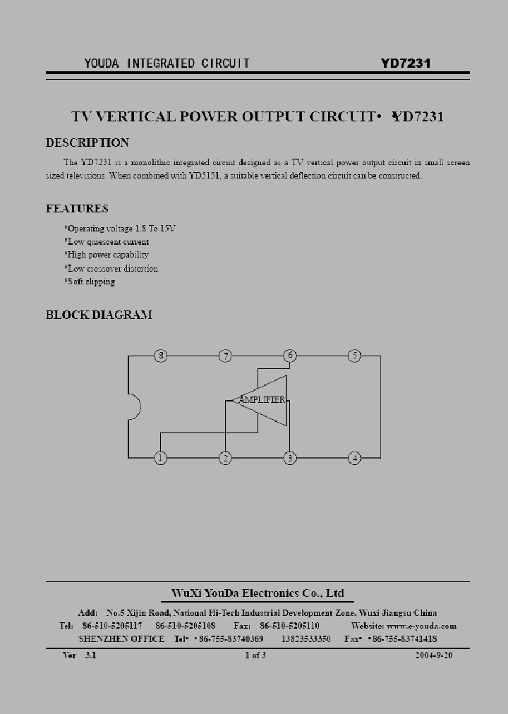 YD7231_473243.PDF Datasheet
