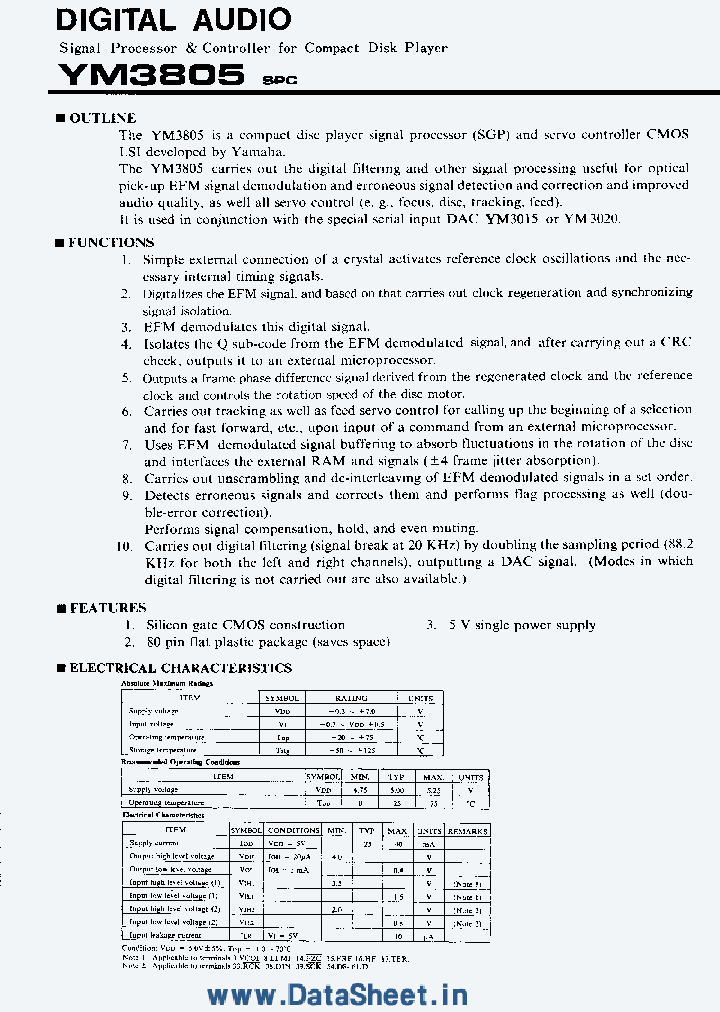 YM3805_439618.PDF Datasheet
