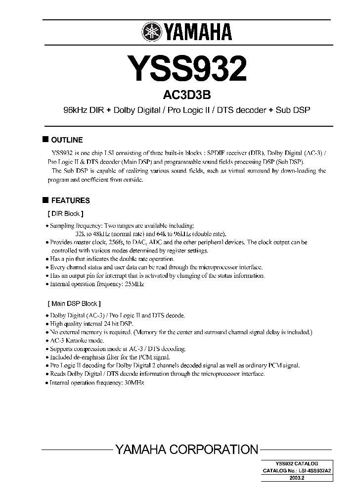 YSS932_466203.PDF Datasheet