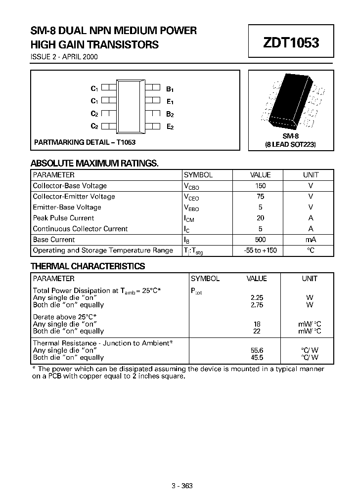 ZDT1053_444489.PDF Datasheet
