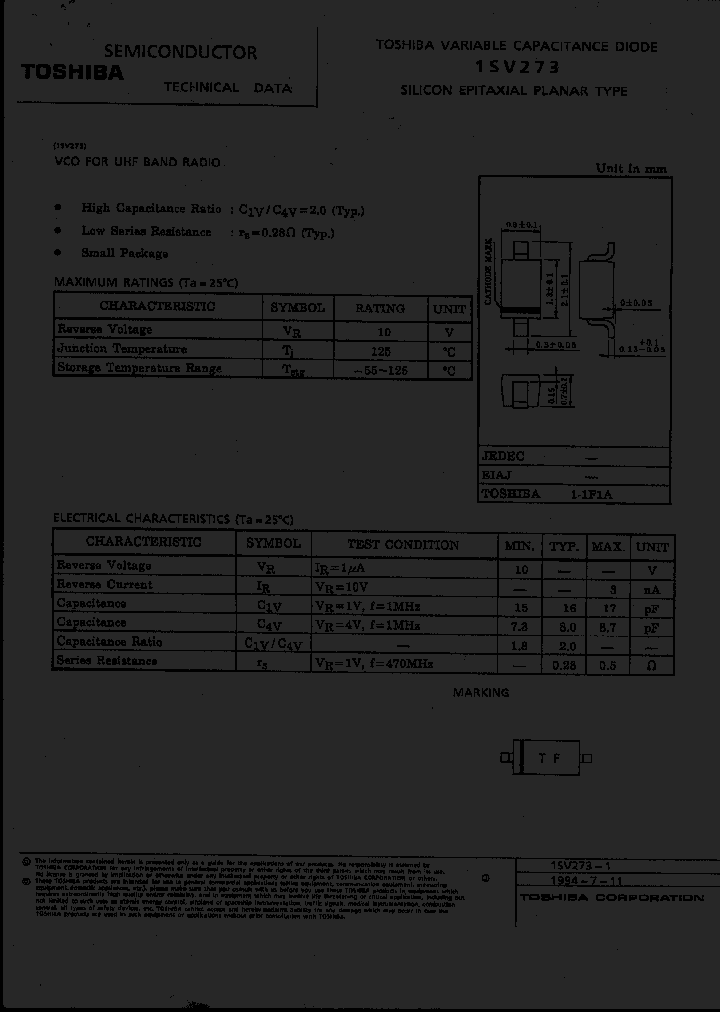 1SV273_500690.PDF Datasheet
