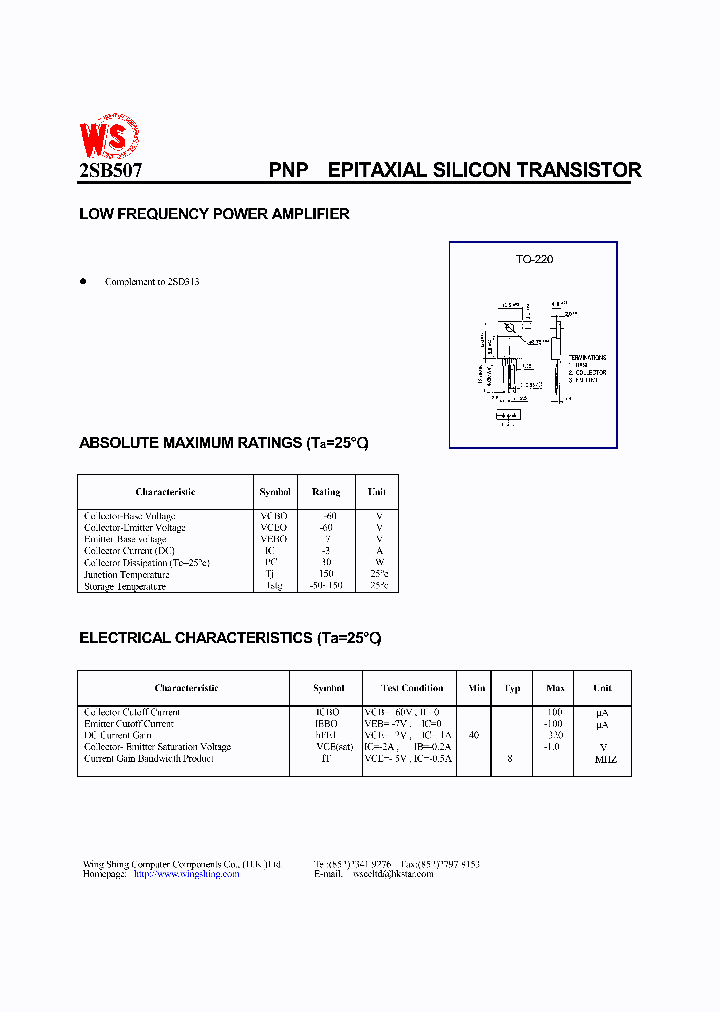 2SB507_495372.PDF Datasheet