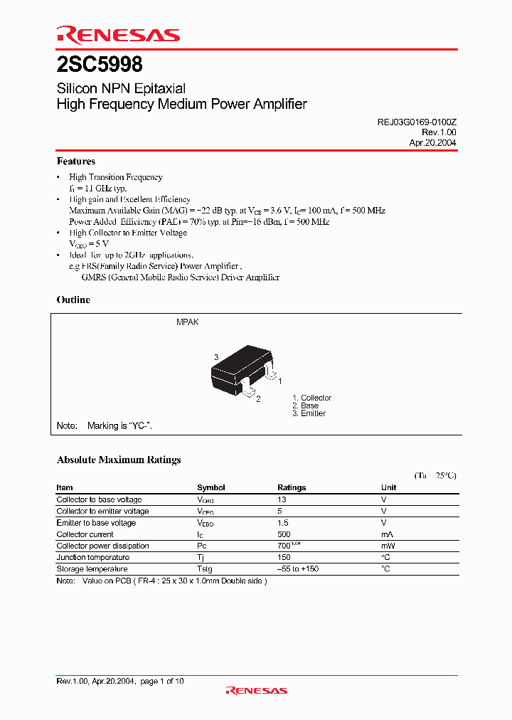 2SC5998_510438.PDF Datasheet