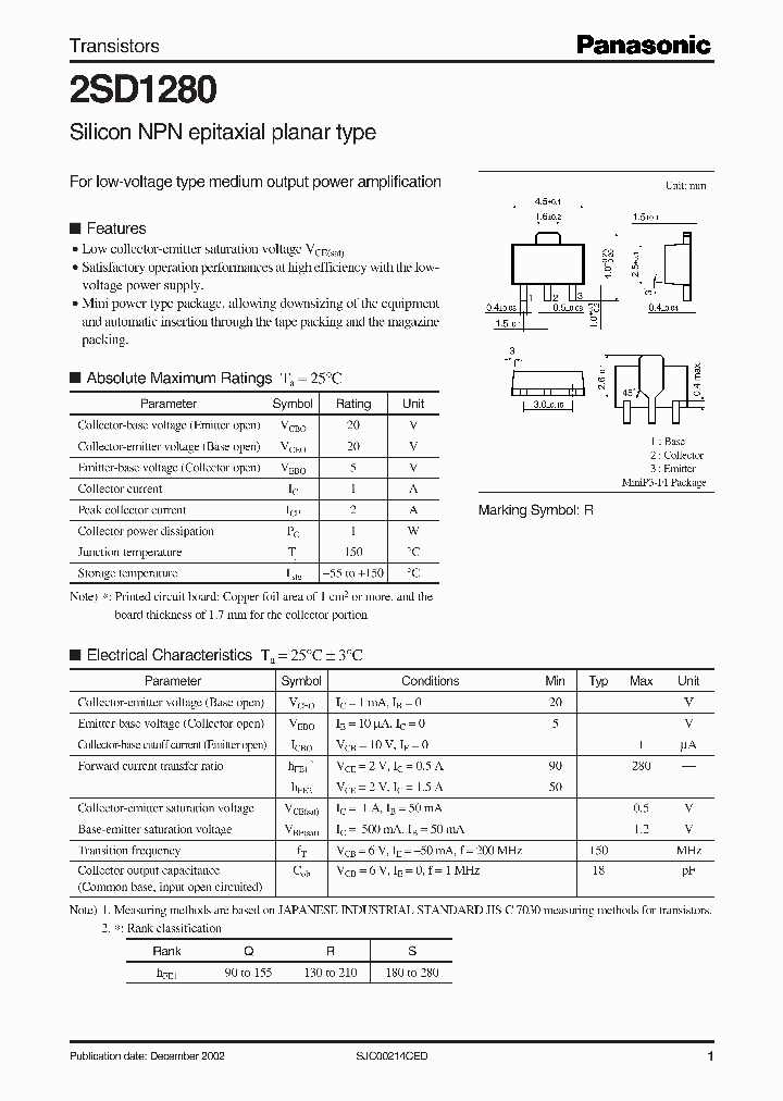 2SD1280_549276.PDF Datasheet