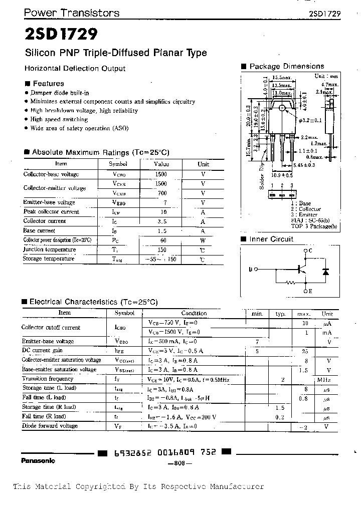 2SD1729_516902.PDF Datasheet