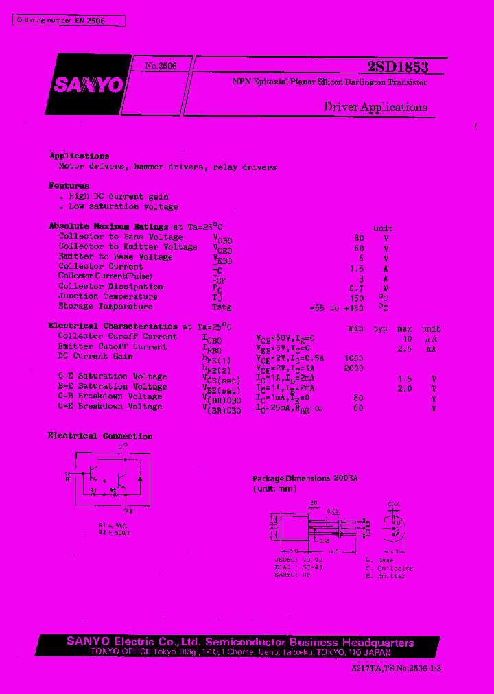 2SD1853_523412.PDF Datasheet
