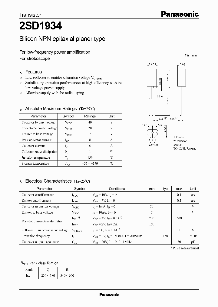 2SD1934_543887.PDF Datasheet