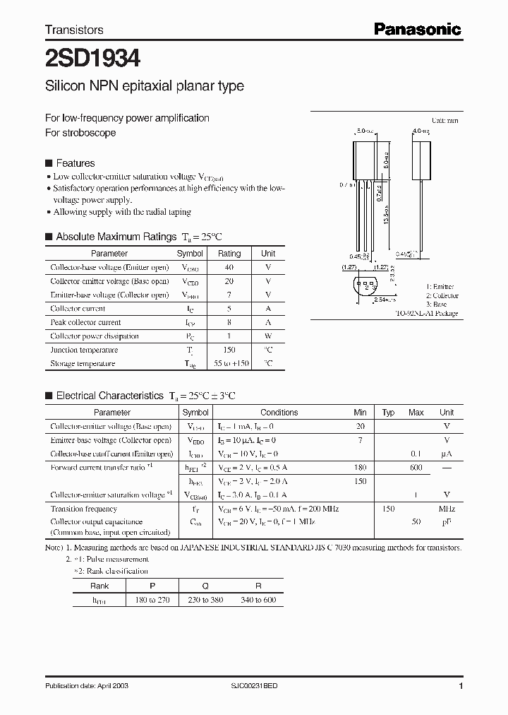 2SD1934_543888.PDF Datasheet
