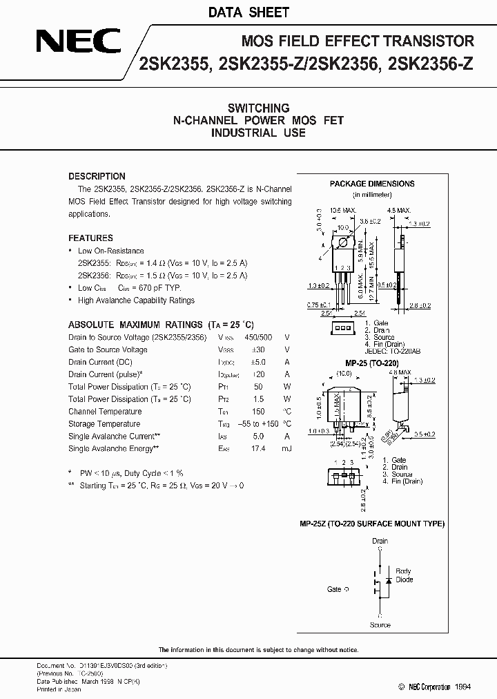 2SK2356_489861.PDF Datasheet