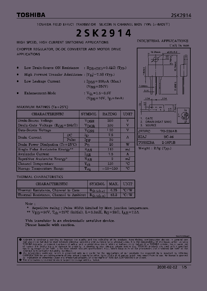 2SK2914_543855.PDF Datasheet