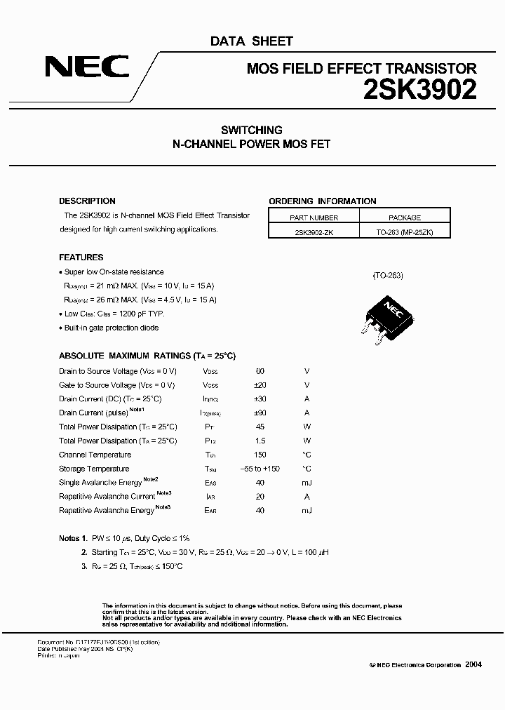 2SK3902_517448.PDF Datasheet