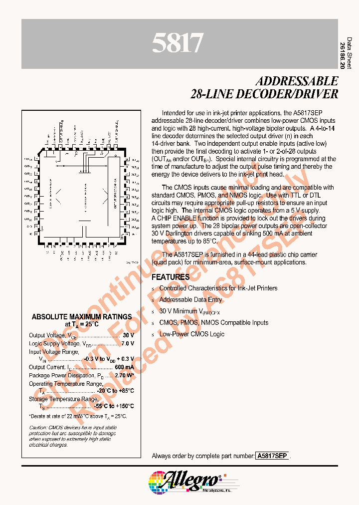A5817SEP_527894.PDF Datasheet