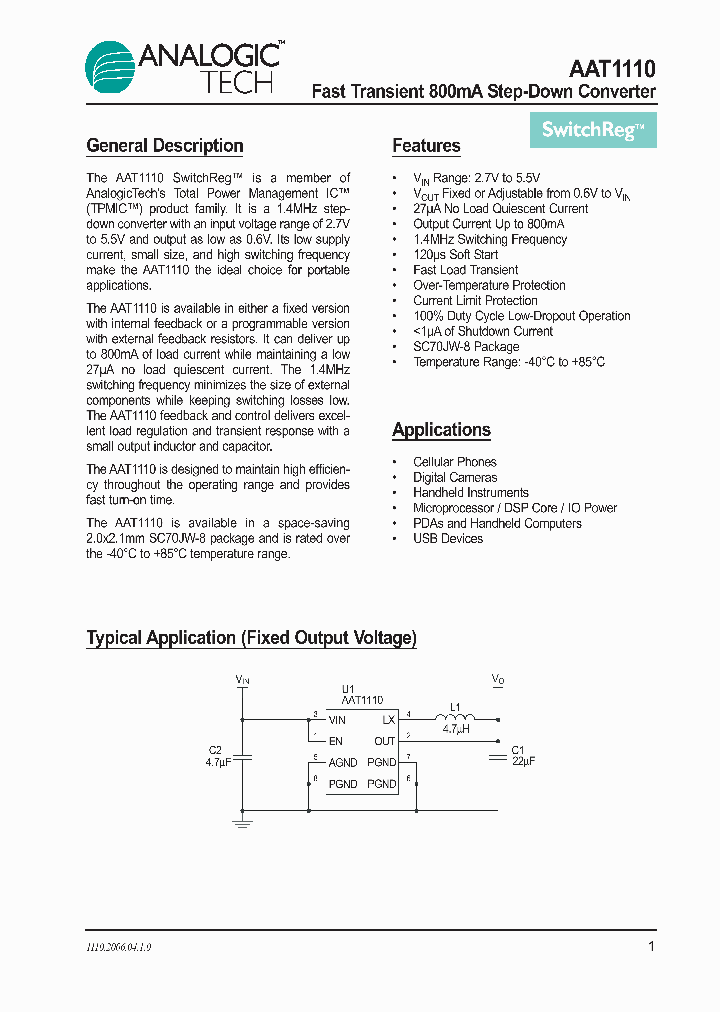 AAT1110_552644.PDF Datasheet