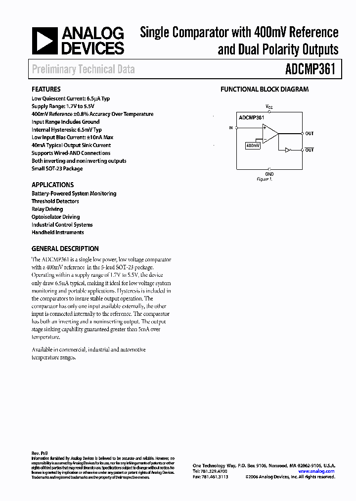 ADCMP361ARJ_498424.PDF Datasheet