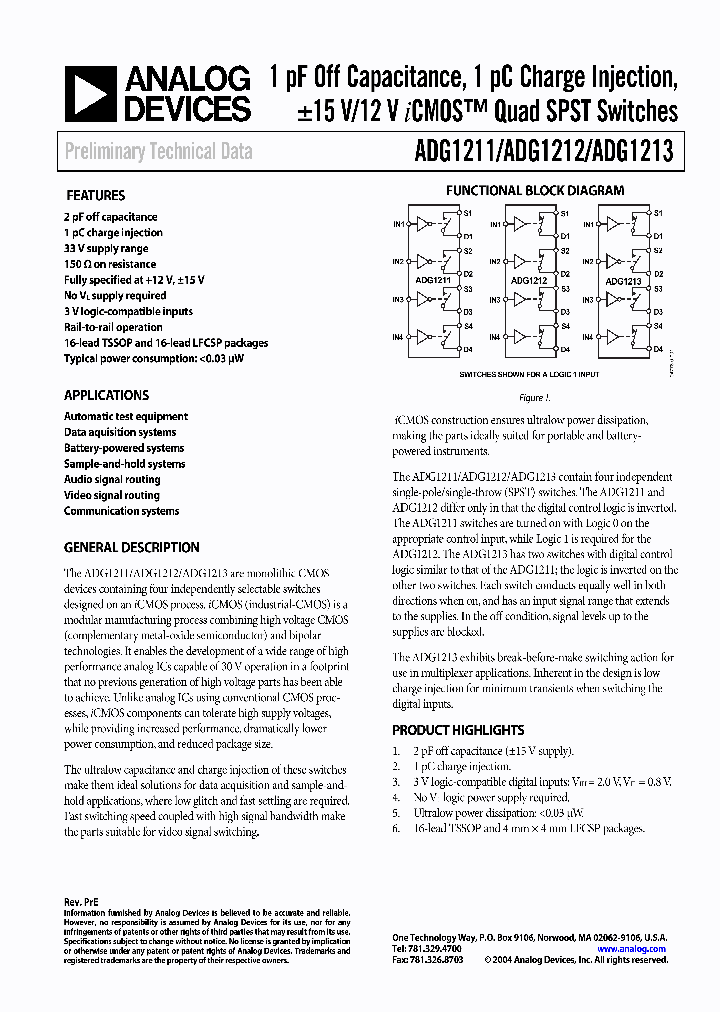 ADG1211_549826.PDF Datasheet