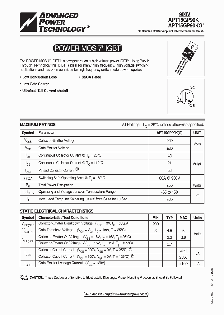 APT15GP90K_496509.PDF Datasheet