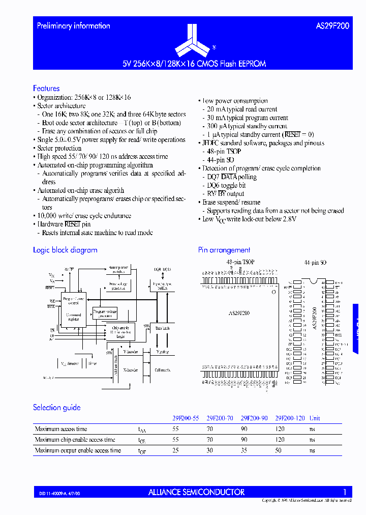 AS29F200_526327.PDF Datasheet
