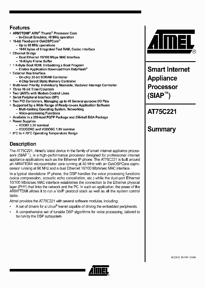 AT75C221_497677.PDF Datasheet