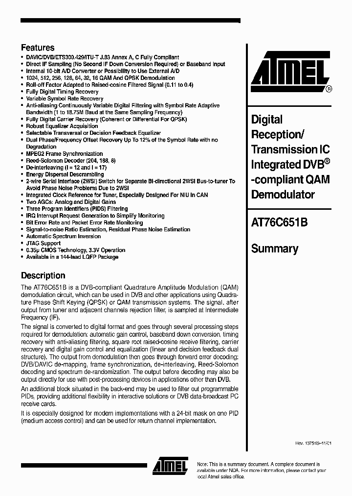 AT76C651B_550521.PDF Datasheet