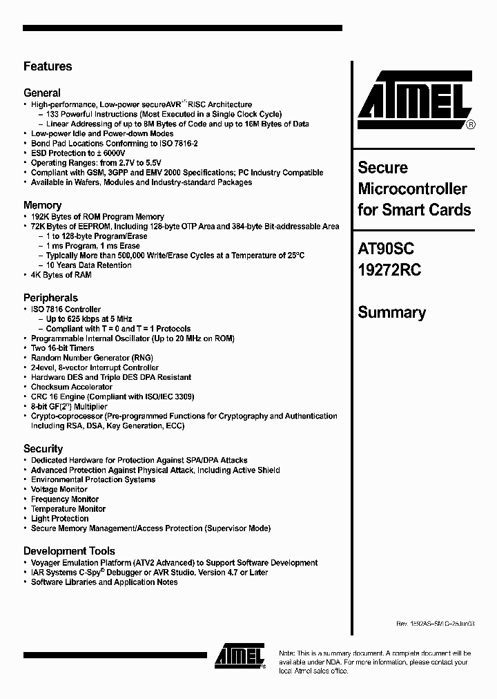 AT90SC19272RC_553812.PDF Datasheet