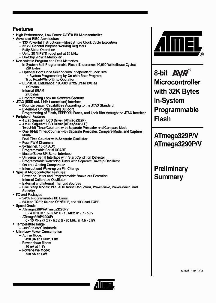ATMEGA3290P_551061.PDF Datasheet