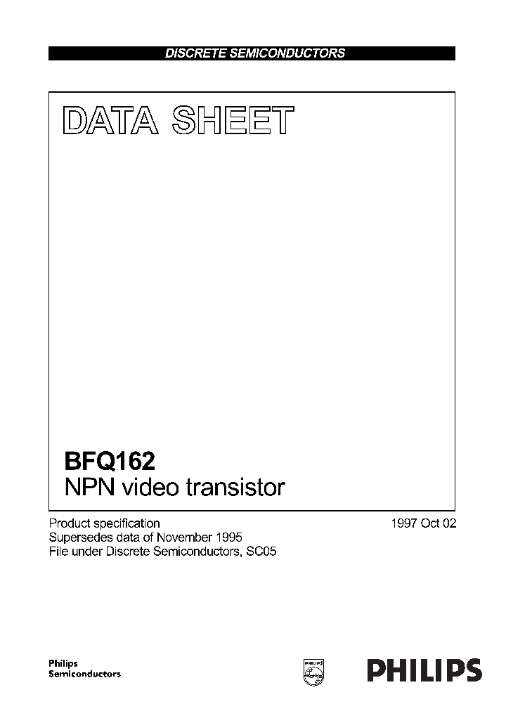 BFQ162_555485.PDF Datasheet