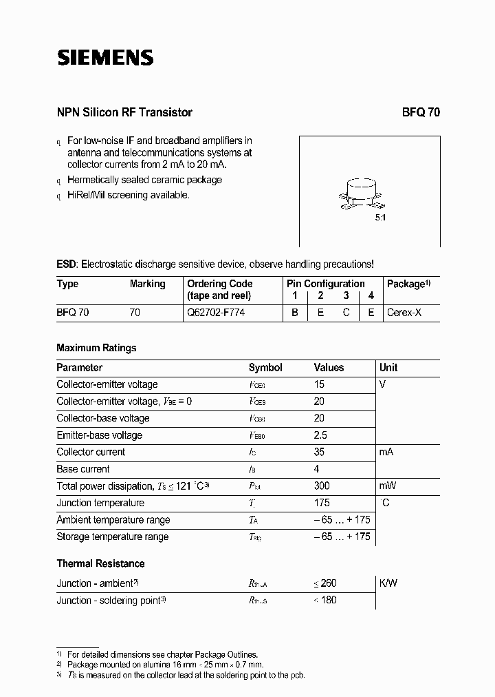 BFQ70_531750.PDF Datasheet