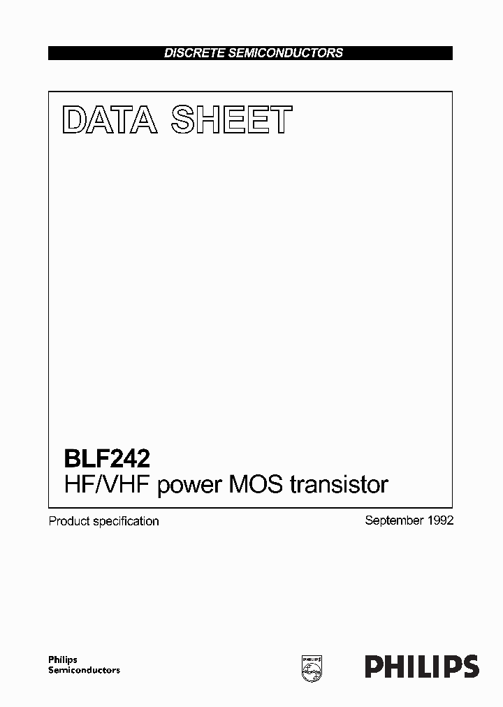 BLF242_549554.PDF Datasheet
