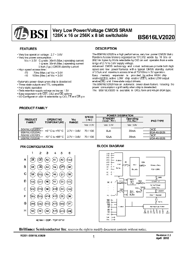 BS616LV2020DI_559041.PDF Datasheet