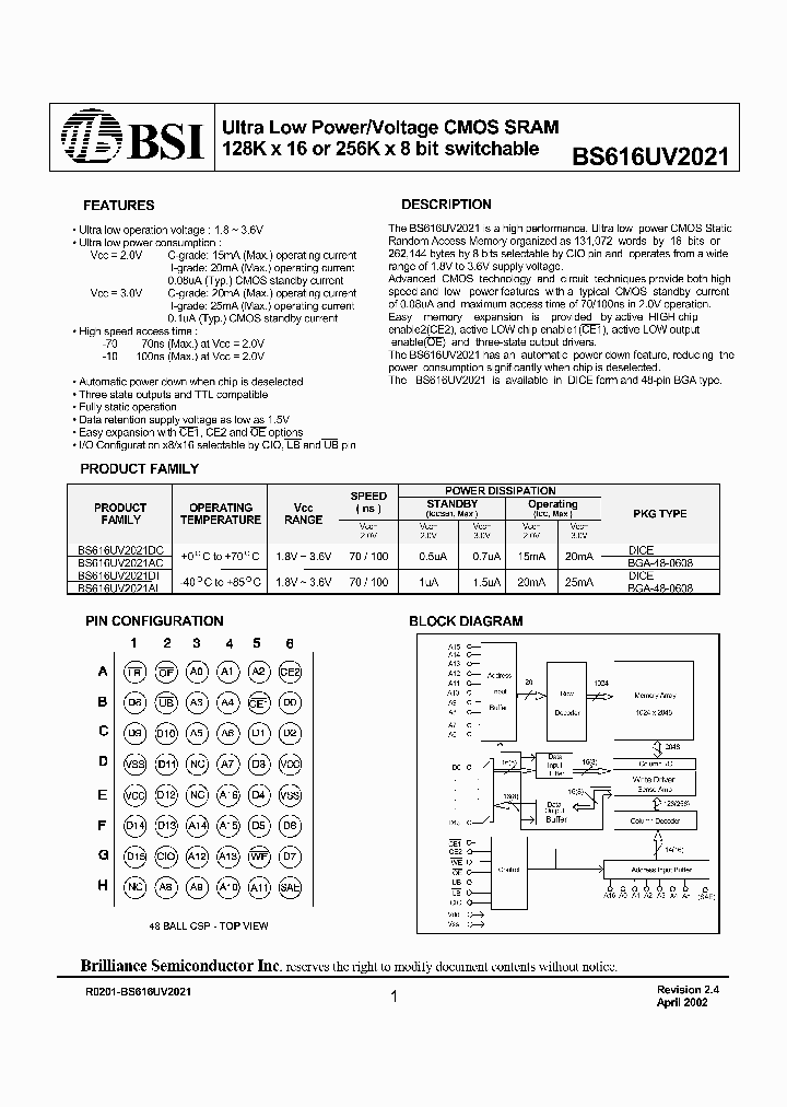 BS616UV2021DC_559035.PDF Datasheet