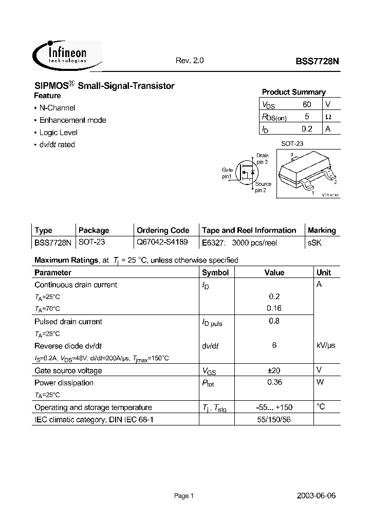 BSS7728_533537.PDF Datasheet