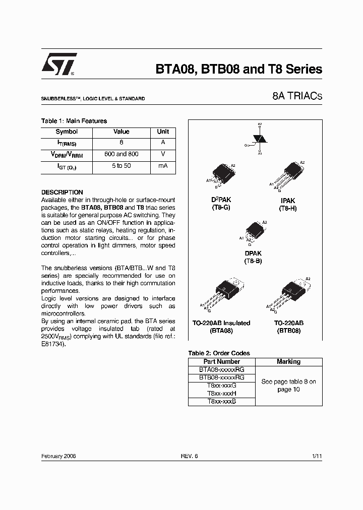 BTB08_532097.PDF Datasheet