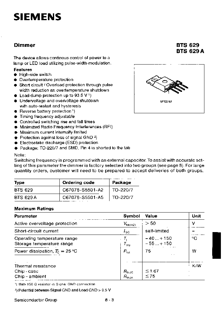 BTS629_525509.PDF Datasheet