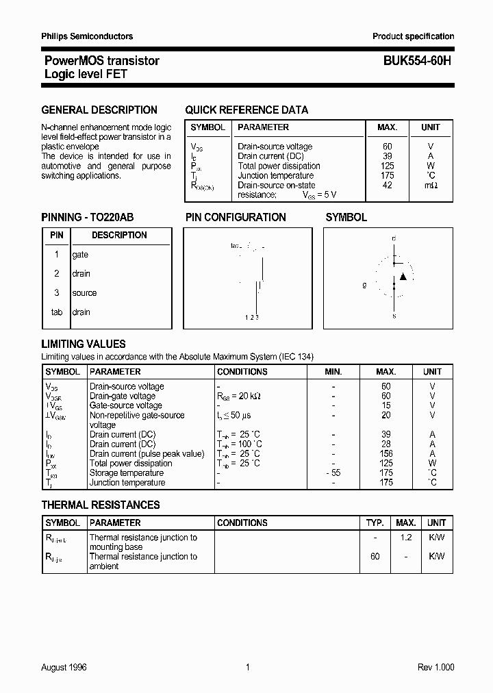 BUK554-60H_553288.PDF Datasheet