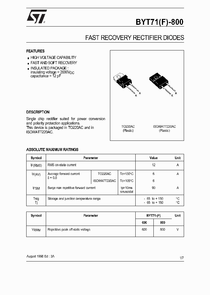 BYT71-600_522760.PDF Datasheet