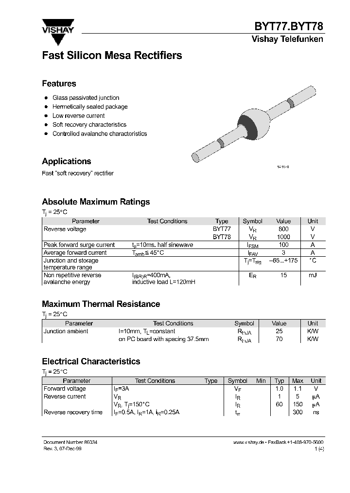 BYT77_522754.PDF Datasheet