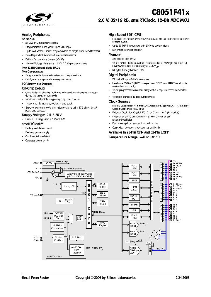 C8051F41X_490801.PDF Datasheet