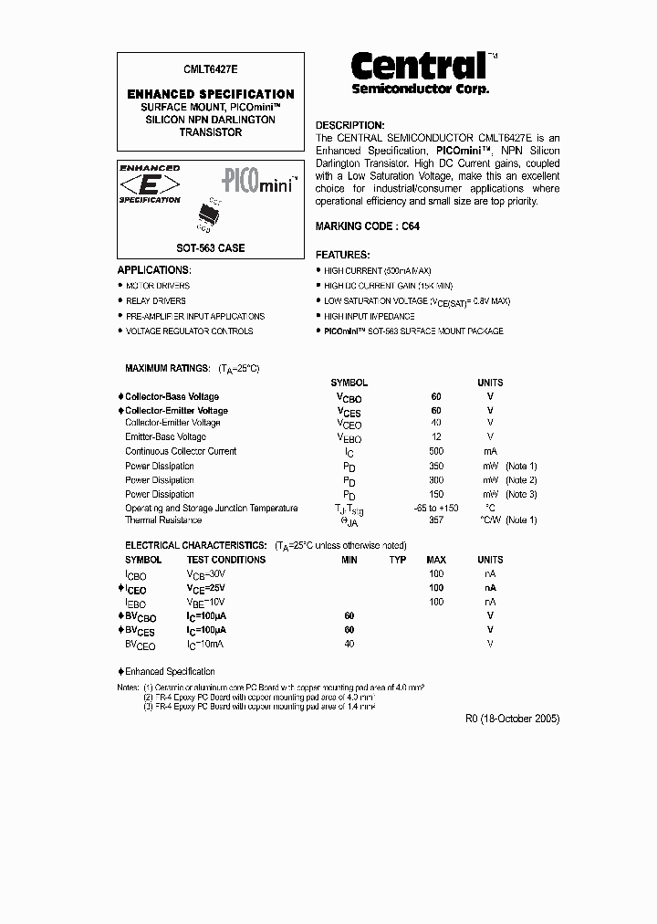 CMLT6427E_558857.PDF Datasheet