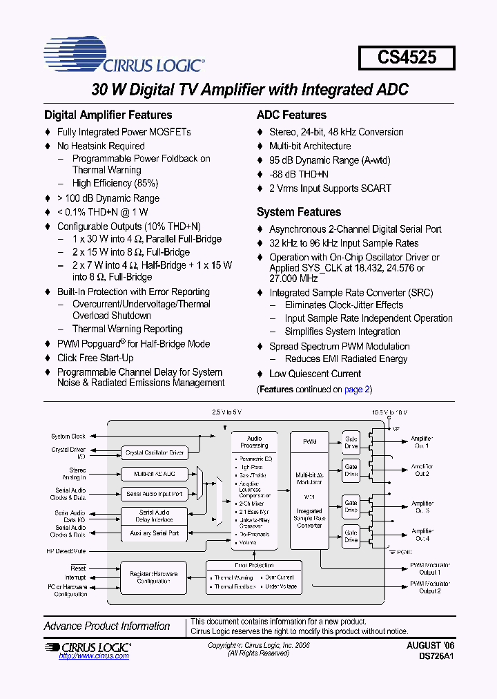 CS4525_487190.PDF Datasheet