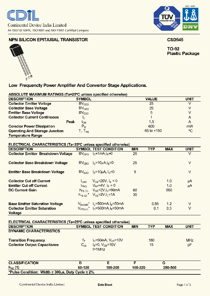 CSD545_544142.PDF Datasheet