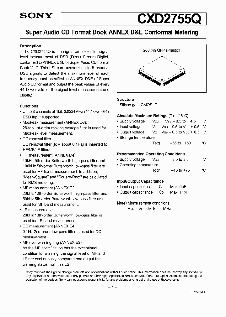 CXD2755Q_496203.PDF Datasheet