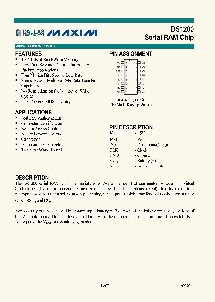 DS1200_522365.PDF Datasheet