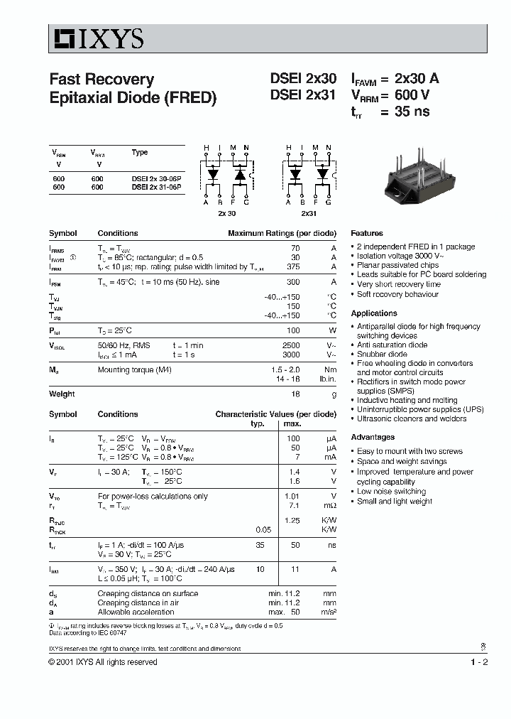 DSEI2X30_528699.PDF Datasheet