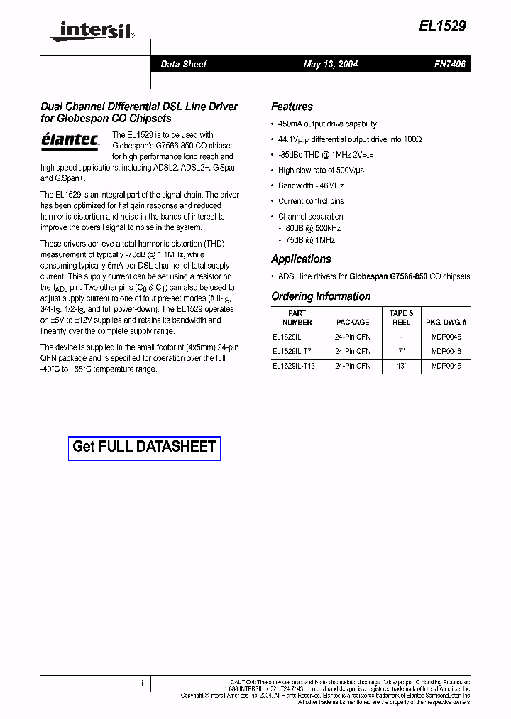 EL1529IL_549659.PDF Datasheet