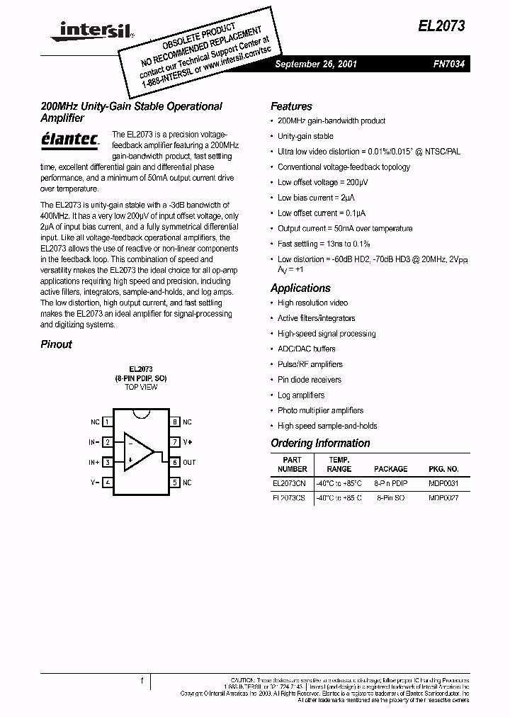 EL2073CN_530227.PDF Datasheet