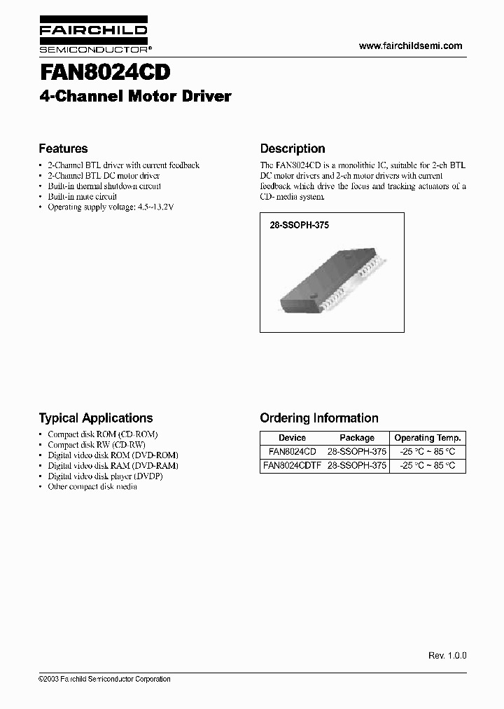 FAN8024CD_488110.PDF Datasheet