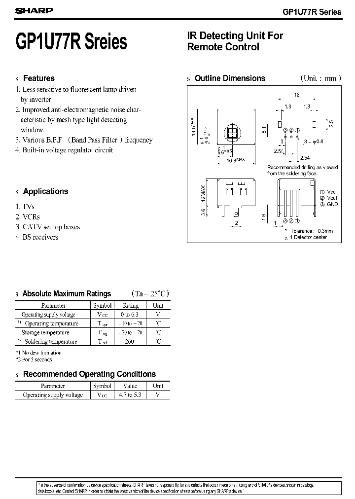 GP1U77R_534384.PDF Datasheet