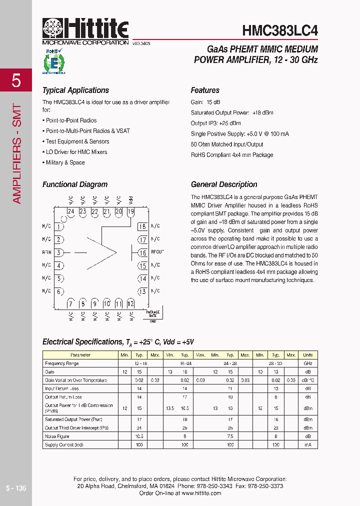 HMC383LC4_540252.PDF Datasheet