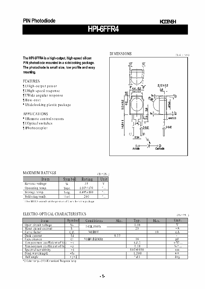 HPI-6FFR4_519424.PDF Datasheet