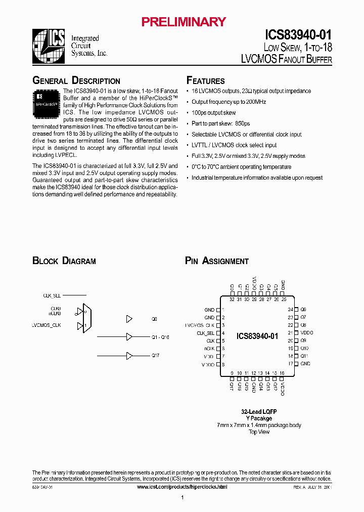 ICS83B940-01_495426.PDF Datasheet